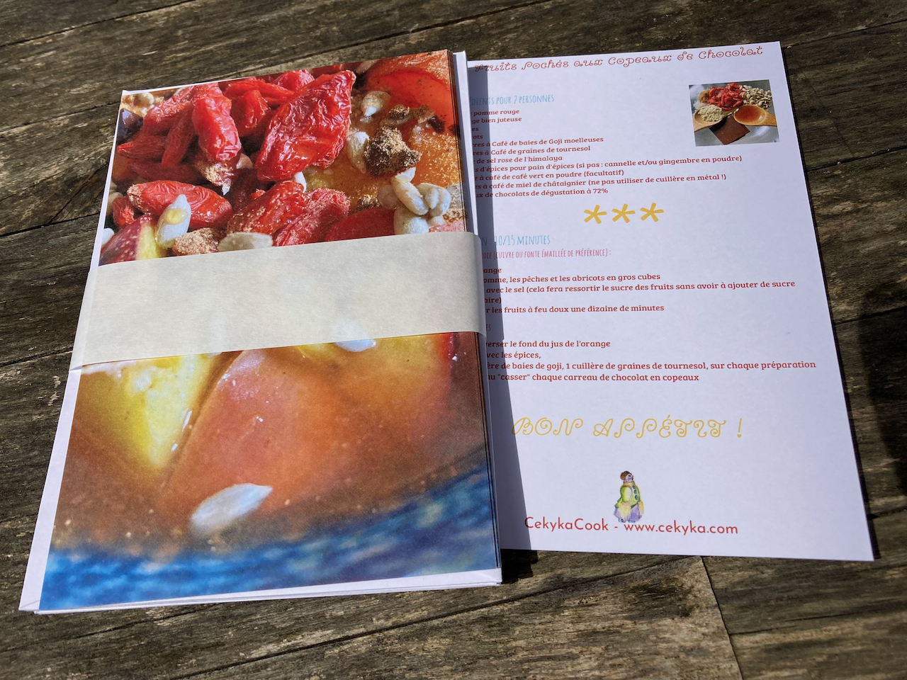 Des Fiches recettes sous forme de Cartes à épingler dans sa cuisine ou à offrir !