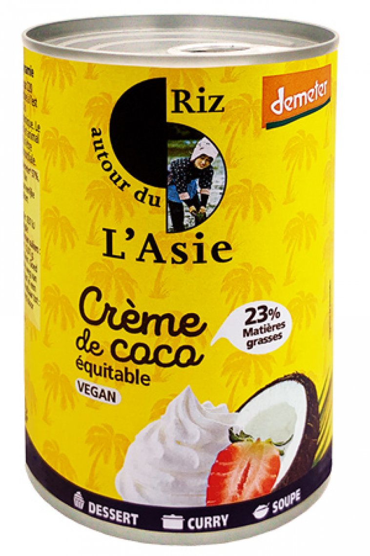 Crème de Coco 23% Demeter - 400ML - Philippines - Autour du Riz