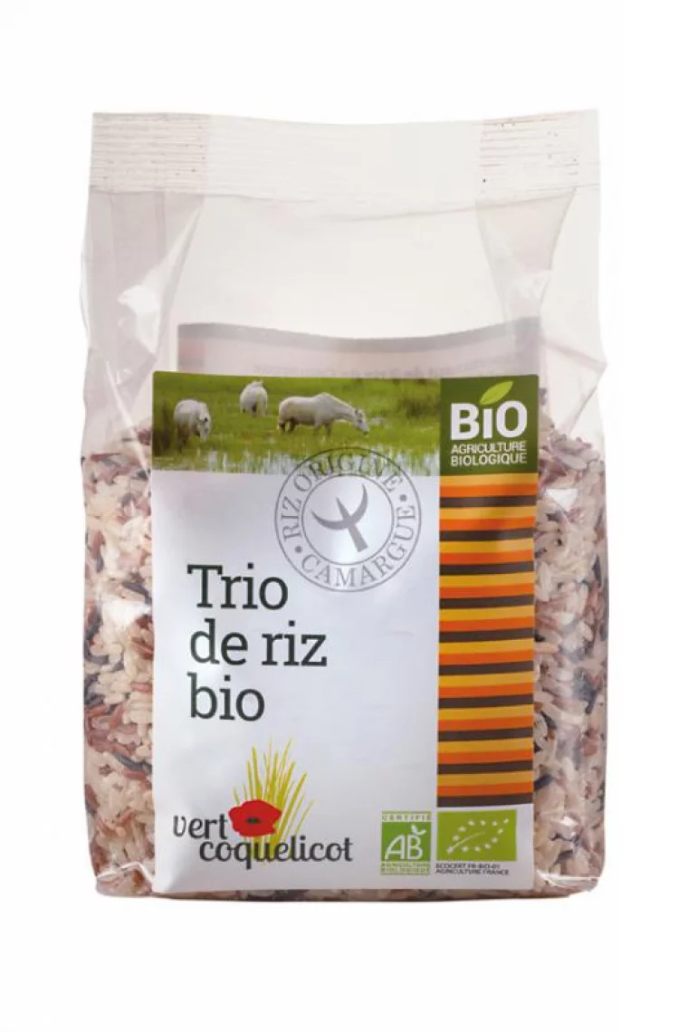Riz Camargue Trio 500G Vert Coquelicot