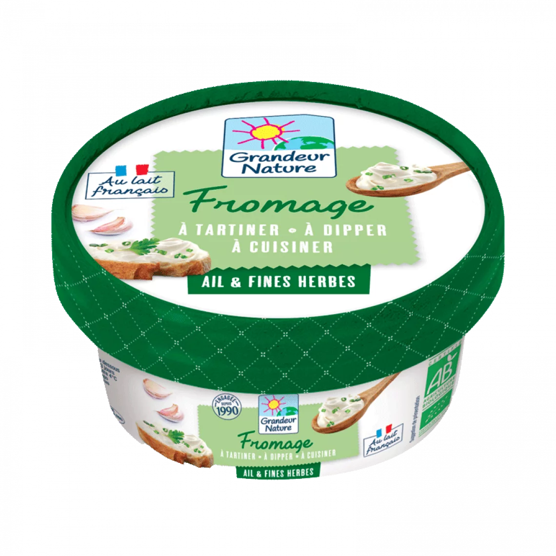 Fromage &agrave; Tartiner Ail/herbes Grandeur Nature