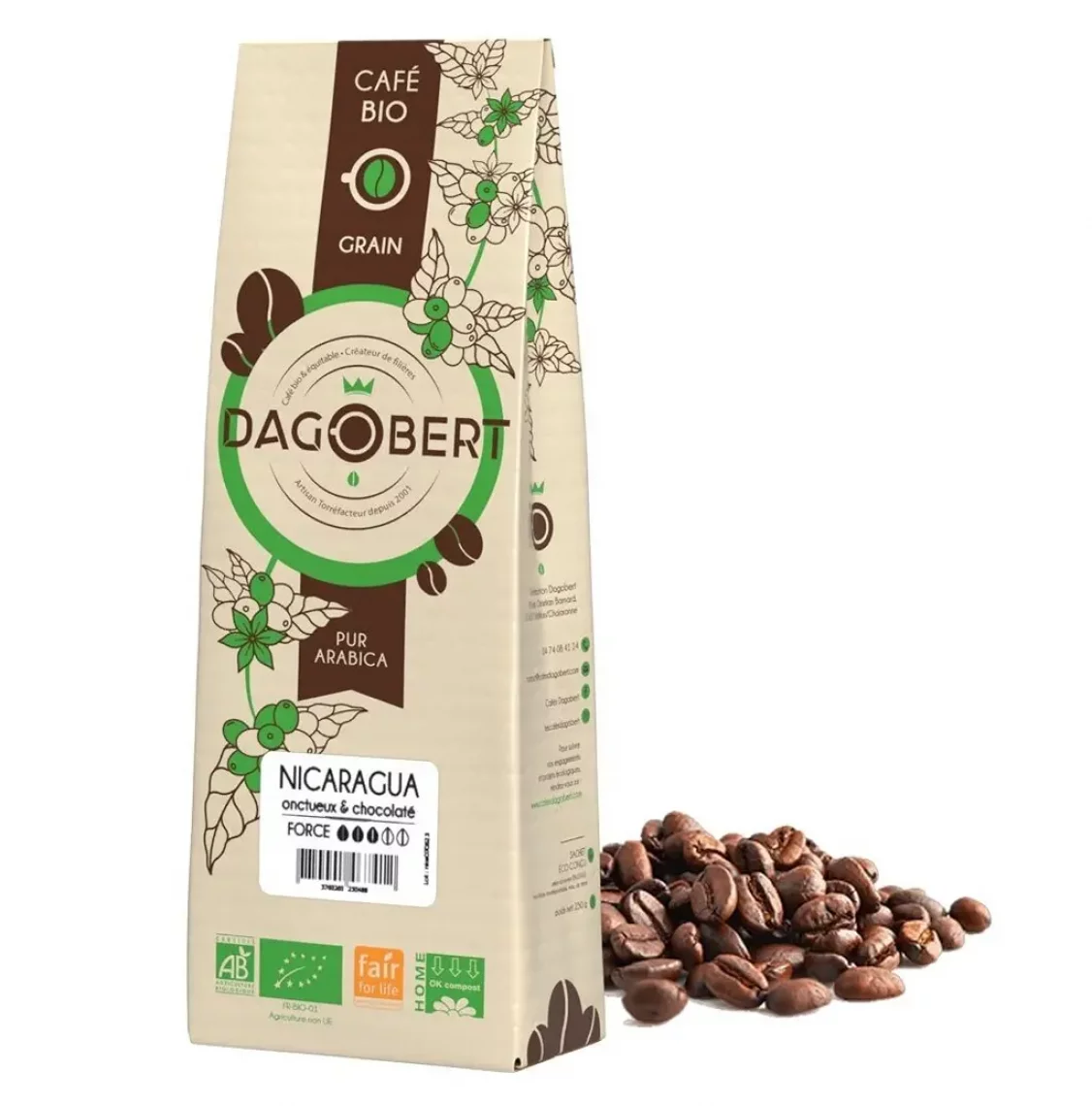 Café Nicaragua Grain 500G Dagobert