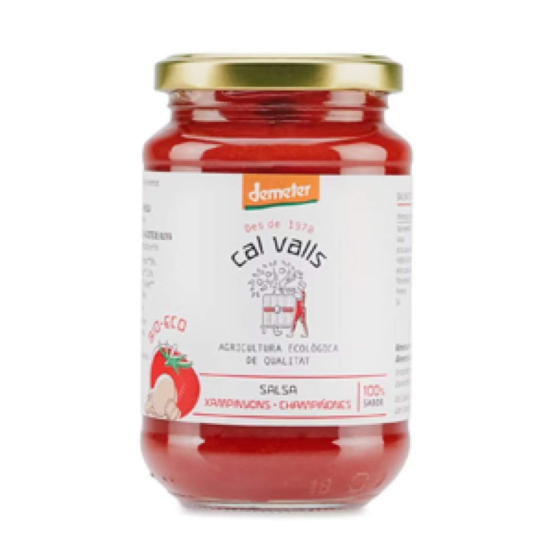 Sauce Tomate Champignons Demeter - 3x350G - Cal Valls