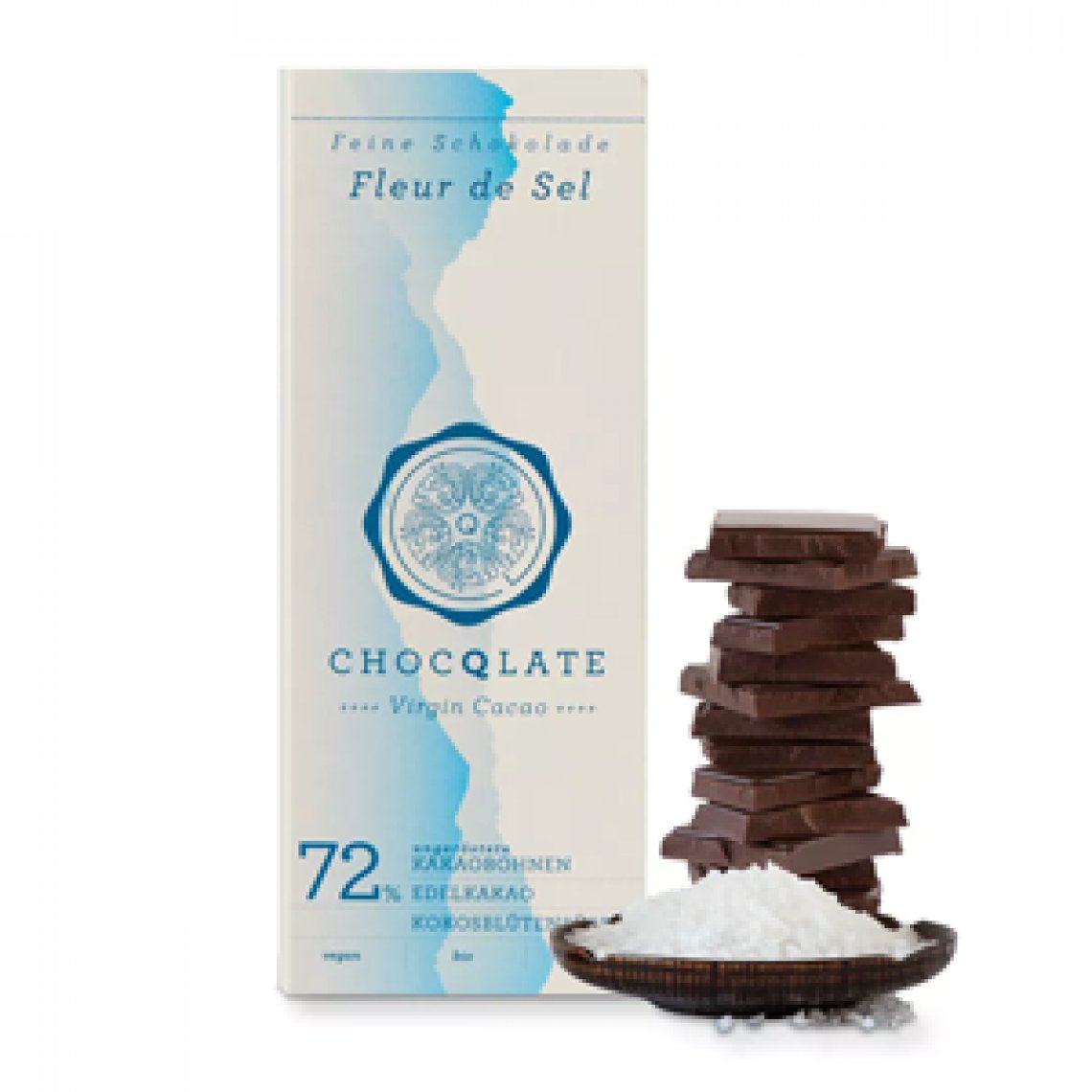 Chocolat 72% Fleur de Sel - 75G - Chocqlate*