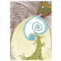 Carte Poisson de Noël - 14,7cmx14,7cm - by cekyka.com