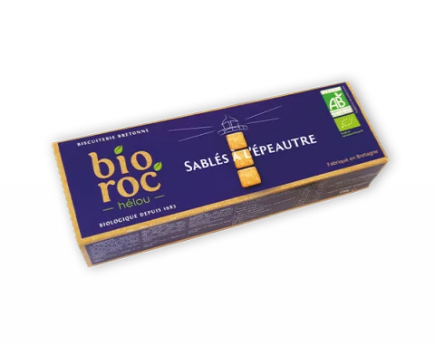 Sabl&eacute;s &agrave; l'&eacute;peautre Pur Beurre 160G Bioroc
