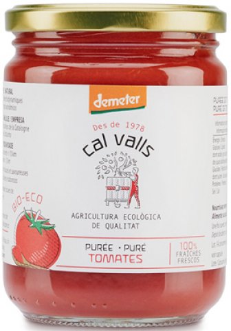 Purée de Tomate Demeter - Pack de 6 X 400G - Cal Valls 