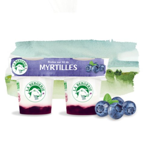 Yaourt de Brebis Myrtille - 2x125G - La Bergerie