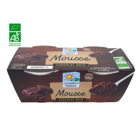 Mousse au Chocolat - 2x60G - Grandeur Nature