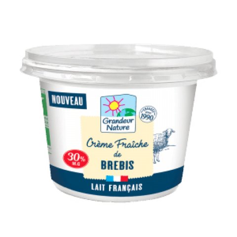 Crème Fraîche de brebis - 200G - Grandeur Nature