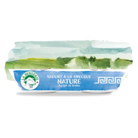 Yaourt de Brebis à la Grecque Nature - 2x125G - La Bergerie