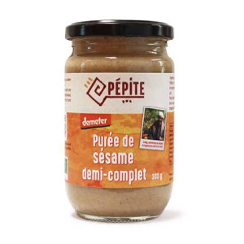 Purée de Sésame Demi Complet Demeter -  300G - Pépite