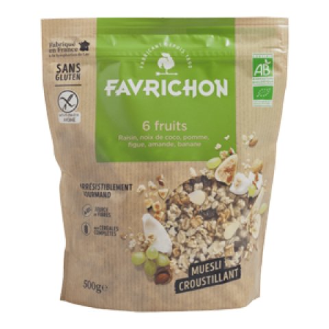 Muesli Croustillant 6 Fruits Favrichon