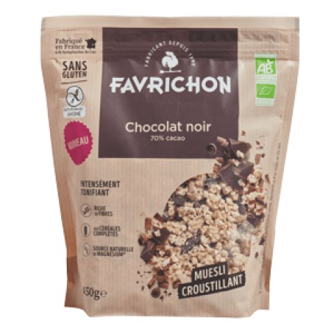 Muesli Croustillant Chocolat noir 70% Favrichon