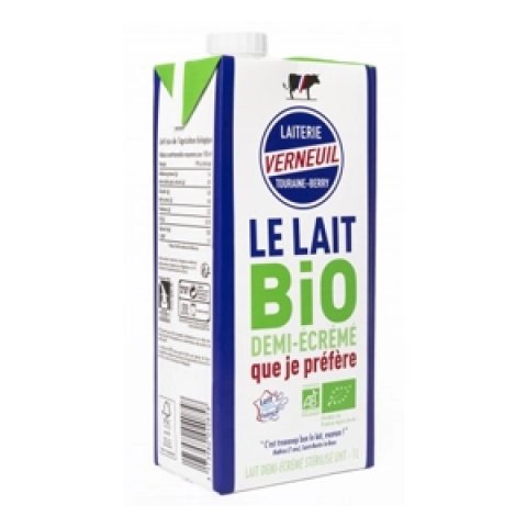 Lait Demi-écrémé pack de 6x1 litre Laiterie de Verneuil