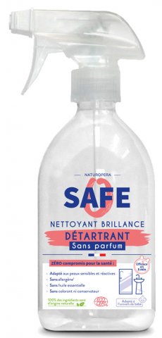 Spray détartrant brillance sans parfum - 500ml - Safe**
